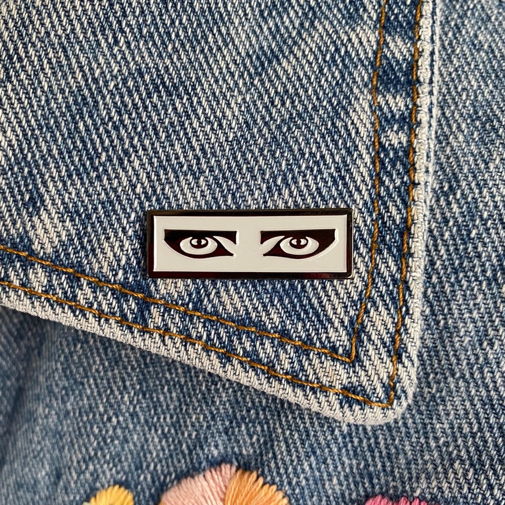 Siouxsie Sioux Goth Eyes Pin / Music / New Wave